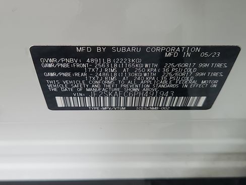 Certified 2023 Subaru Forester Premium AWD/4WD image 7