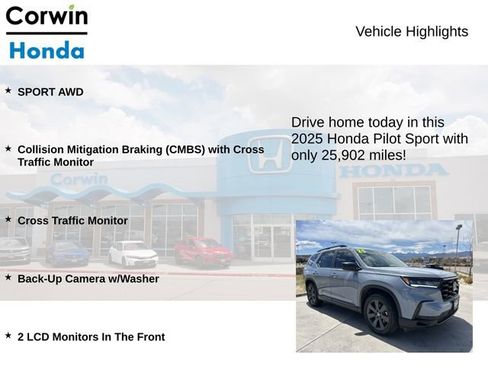 Used 2025 Honda Pilot Sport image 6
