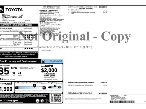 Used 2025 Toyota Corolla LE image 47