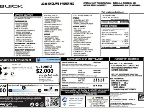 Used 2025 Buick Enclave Preferred FWD image 5
