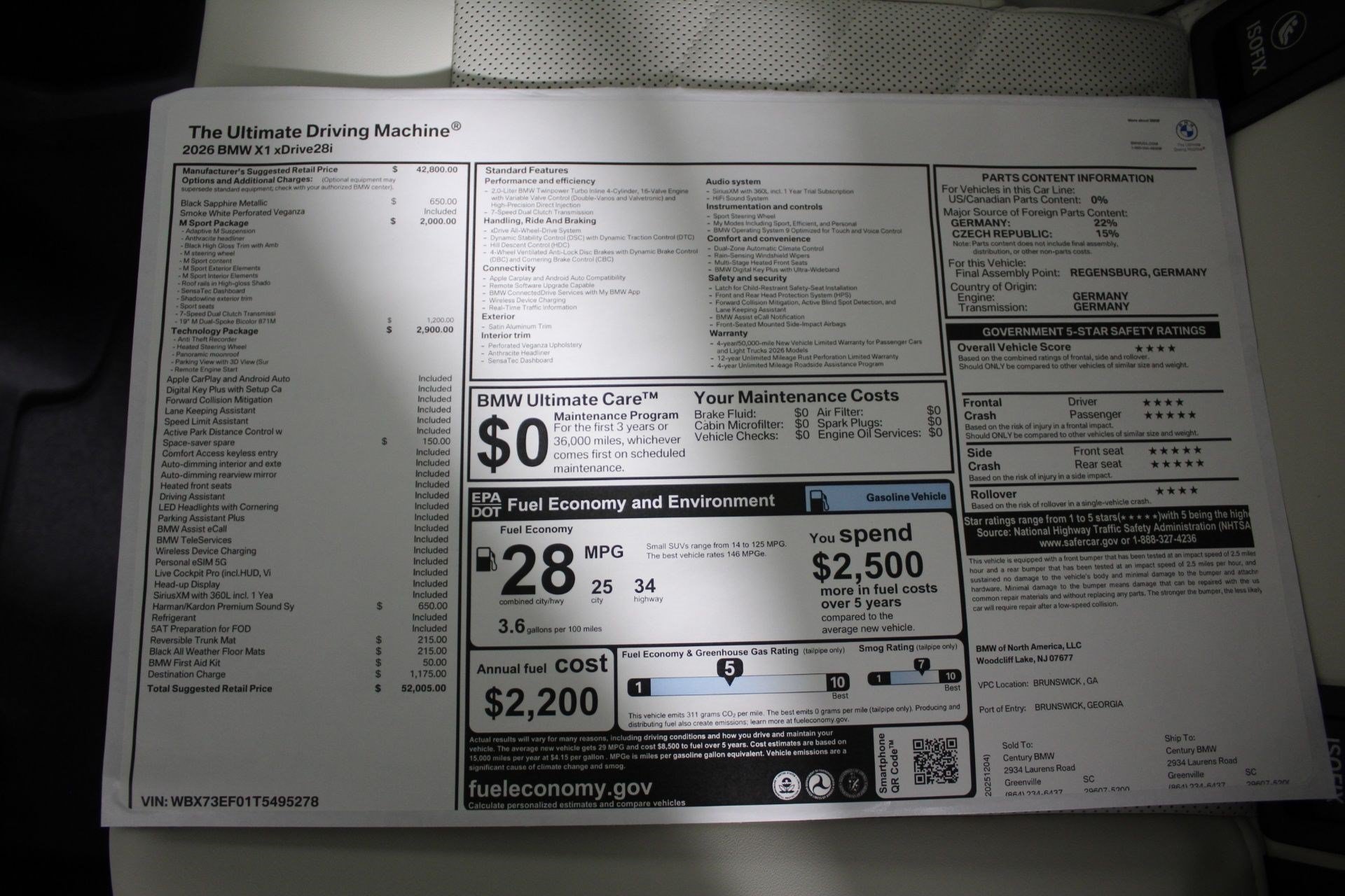 Used 2026 BMW X1 xDrive28i w/ Technology Package AWD/4WD image 20