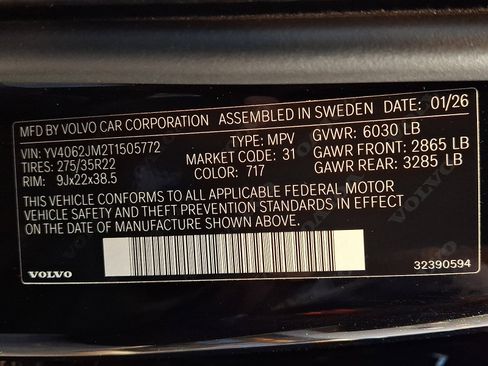 New 2026 Volvo XC90 B6 Ultra w/ Lounge Package image 12