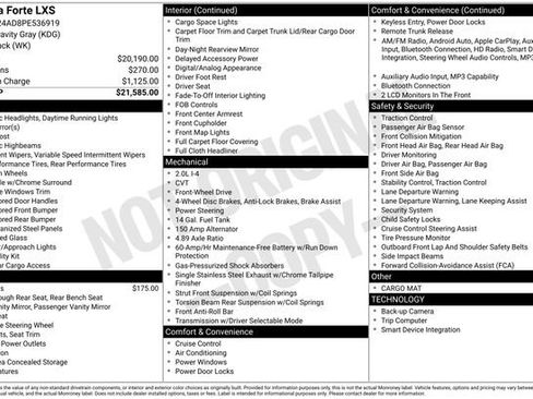 Certified 2023 Kia Forte LXS image 7