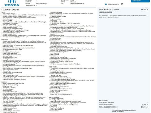 Used 2019 Honda Odyssey Elite image 3