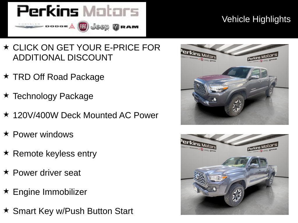Used 2020 Toyota Tacoma TRD Off-Road w/ Technology Package AWD/4WD image 7