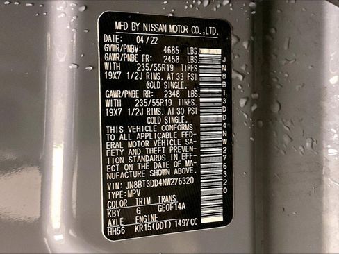 Certified 2022 Nissan Rogue Platinum w/ Head-Up Display Package image 29