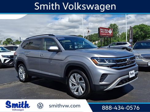 Certified 2022 Volkswagen Atlas SE w/ Panoramic Sunroof Package AWD/4WD image 1