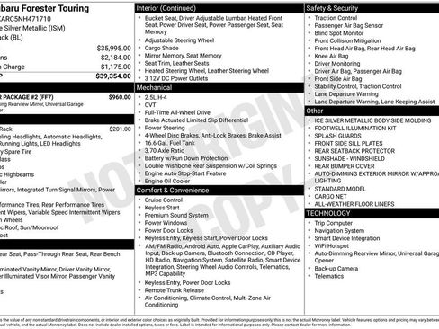 Used 2022 Subaru Forester Touring w/ Popular Package #2 image 32