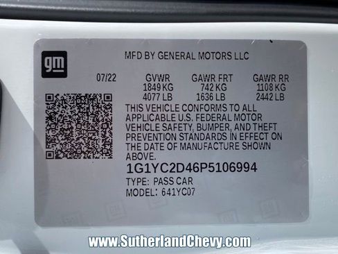 Certified 2023 Chevrolet Corvette Stingray w/ Z51 Performance Package image 43