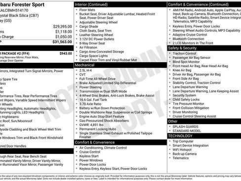 Used 2021 Subaru Forester Sport w/ Popular Package #2 AWD/4WD image 23