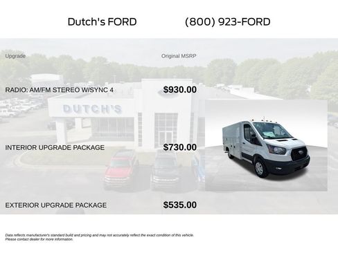 New 2024 Ford Transit 350 w/ Interior Upgrade Package RWD image 5