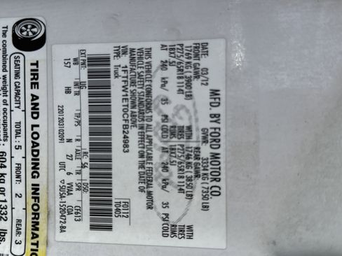 Used 2012 Ford F150 Lariat w/ Lariat Chrome Pkg image 32