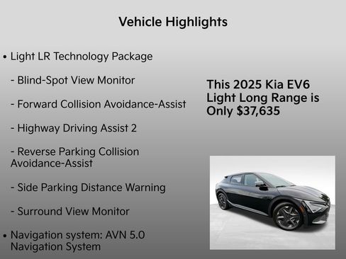 New 2025 Kia EV6 Light w/ Light LR Technology Package image 5