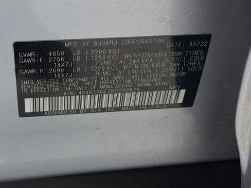 Used 2022 Subaru Outback Limited AWD/4WD image 38