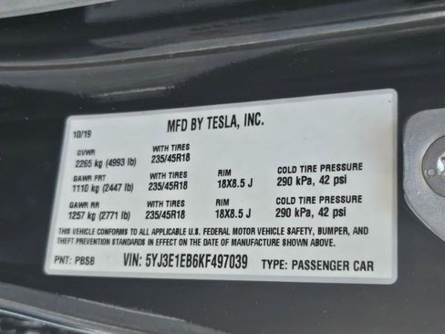 Used 2019 Tesla Model 3 Long Range image 30