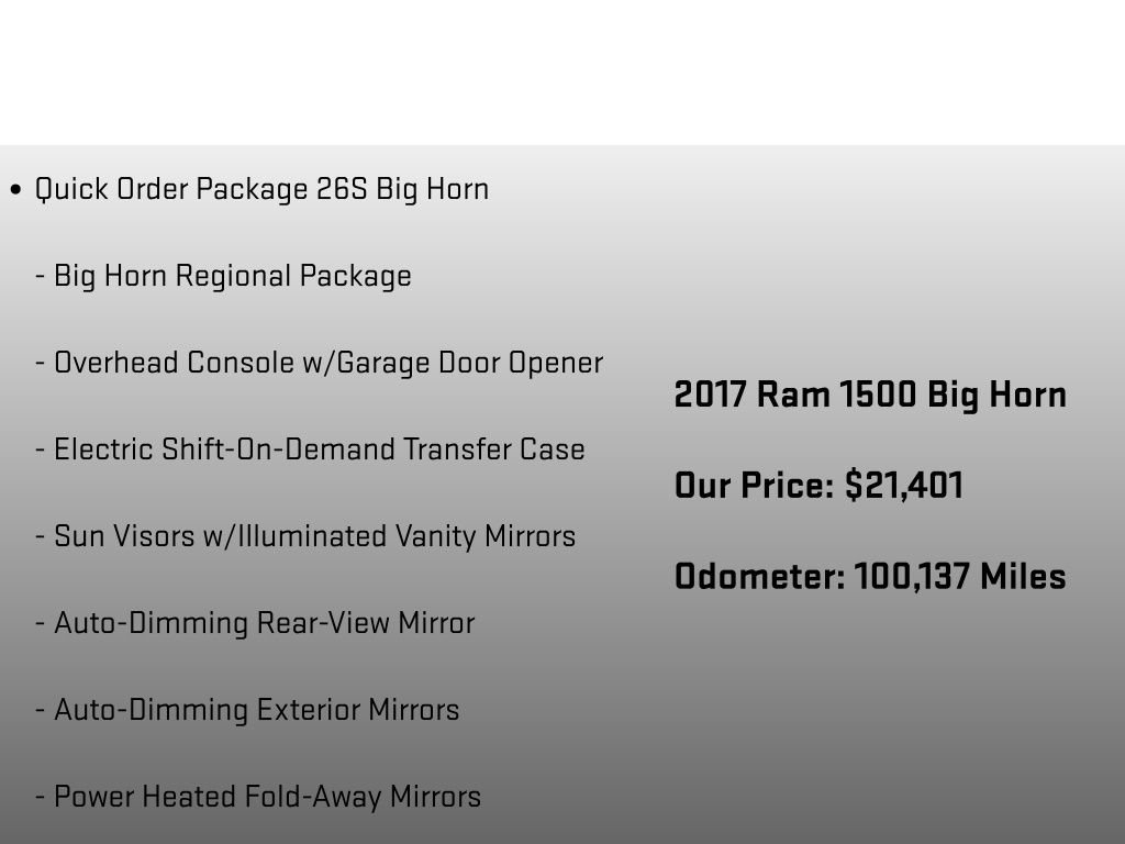 Used 2017 RAM 1500 Big Horn AWD/4WD image 6