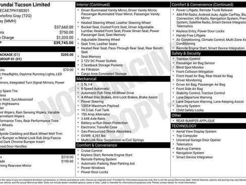 Used 2023 Hyundai Tucson Limited w/ Cargo Package image 10
