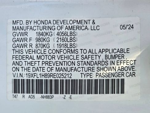 Used 2024 Honda Civic Sport Touring image 28