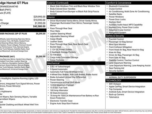 Certified 2025 Dodge Hornet GT w/ GT Plus Package AWD/4WD image 24