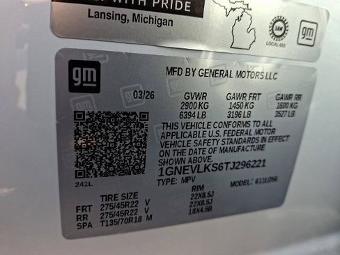 New 2026 Chevrolet Traverse RS w/ LPO, Floor Liner Package image 11