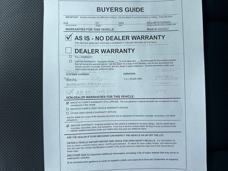 Certified 2026 Audi Q7 3.0T Premium Plus AWD/4WD image 33