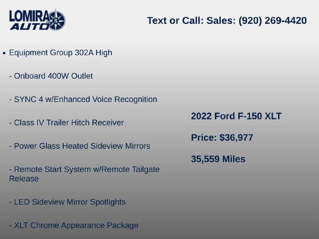Used 2022 Ford F150 XLT w/ Equipment Group 302A High AWD/4WD image 7