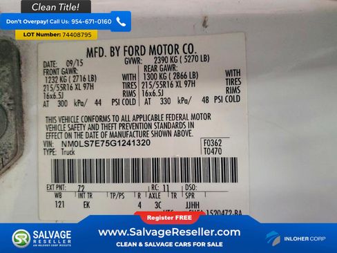 Used 2016 Ford Transit Connect XL FWD image 17