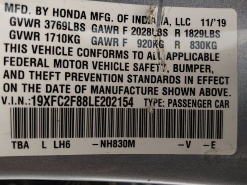 Used 2020 Honda Civic Sport image 33