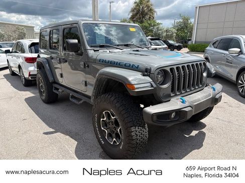 Used 2022 Jeep Wrangler Unlimited Rubicon 4xe AWD/4WD image 1
