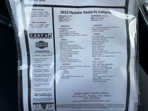 Used 2023 Hyundai Santa Fe Calligraphy AWD/4WD image 27