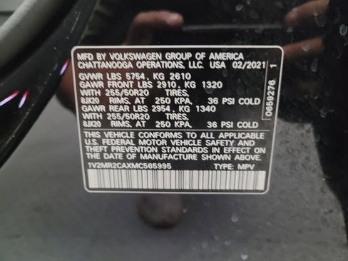 Used 2021 Volkswagen Atlas SE w/ Towing Package FWD image 33