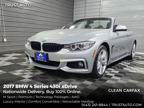Used 2017 BMW 430i xDrive Convertible image 1