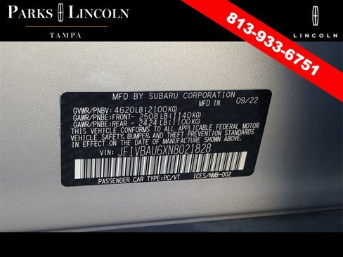 Used 2022 Subaru WRX GT image 35