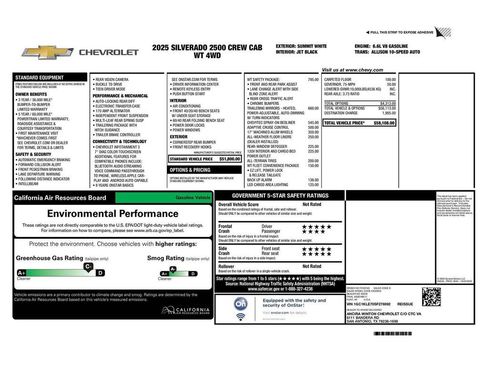 Used 2025 Chevrolet Silverado 2500 W/T w/ WT/CX Safety Package image 33