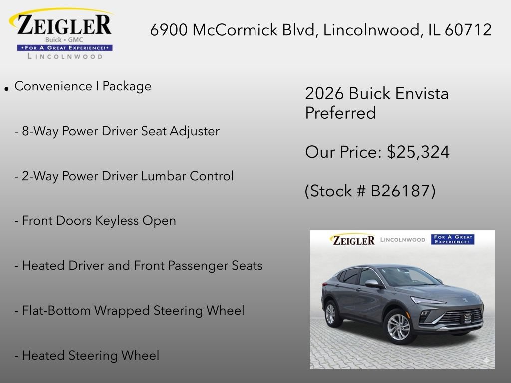 New 2026 Buick Envista Preferred w/ Convenience I Package FWD image 6
