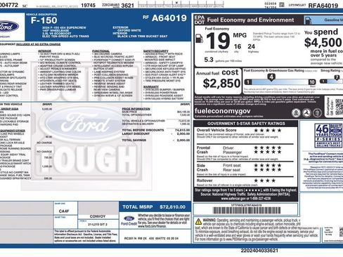 Certified 2024 Ford F150 Lariat w/ Equipment Group 502A High AWD/4WD image 34