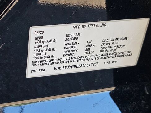 Used 2020 Tesla Model Y Long Range AWD/4WD image 15