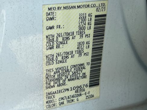 Used 2023 Nissan Titan SV image 30