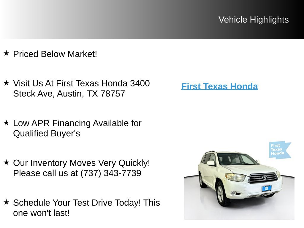 Used 2010 Toyota Highlander SE AWD/4WD image 9