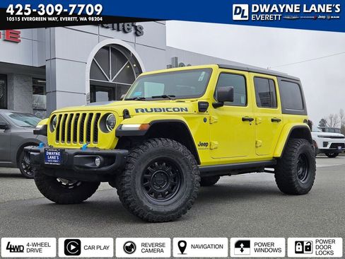 Used 2023 Jeep Wrangler Unlimited Rubicon 4xe w/ Steel Bumper Group image 1
