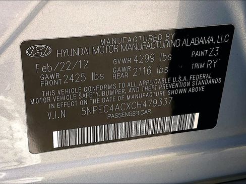 Used 2012 Hyundai Sonata SE image 33