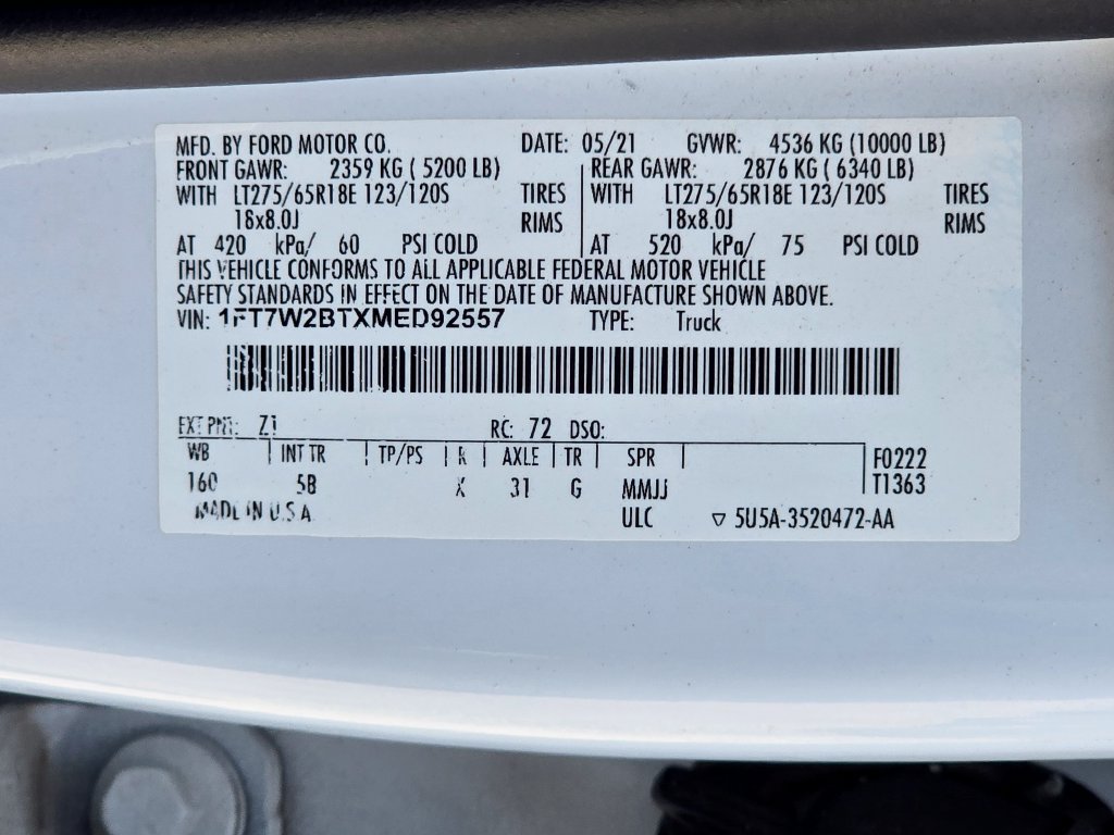 Used 2021 Ford F250 Lariat w/ Lariat Value Package AWD/4WD image 53