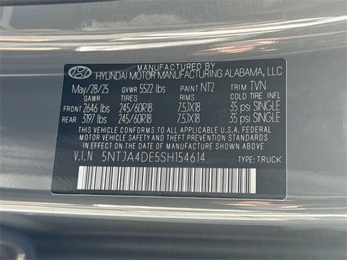 New 2025 Hyundai Santa Cruz SE image 25