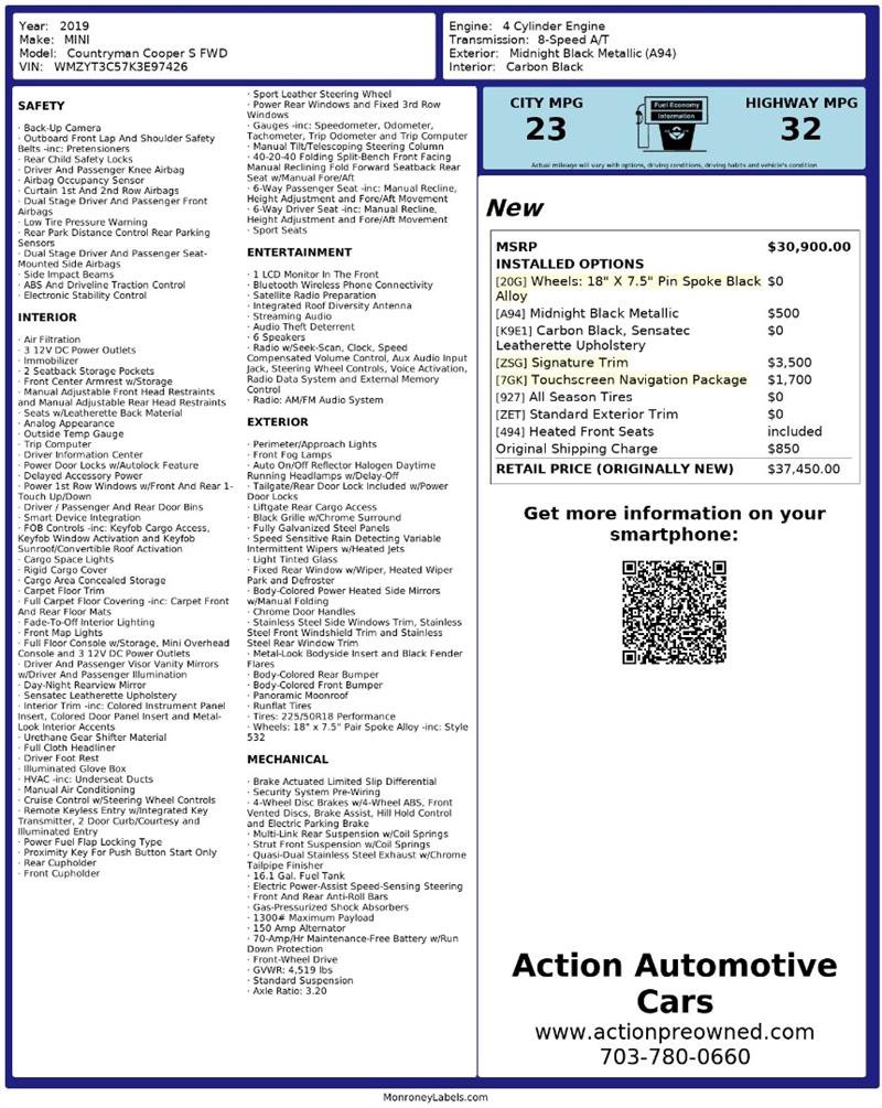 Used 2019 MINI Cooper Countryman S FWD image 2
