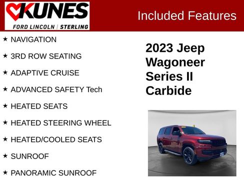 Used 2023 Jeep Wagoneer Series II AWD/4WD image 2