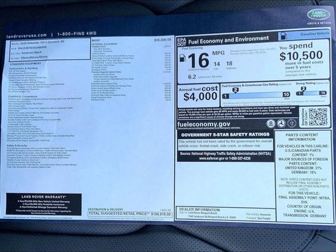 New 2025 Land Rover Defender 110 X-Dynamic SE image 15