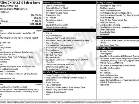 Used 2024 MAZDA CX-30 AWD 2.5 S w/ Select Sport Pkg image 10
