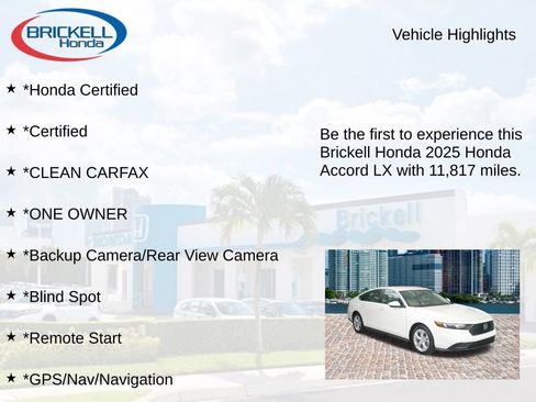 Used 2025 Honda Accord LX image 9