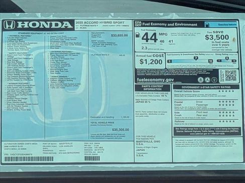 New 2025 Honda Accord Sport image 18