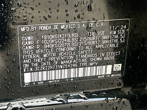 Used 2025 Honda HR-V EX-L image 31